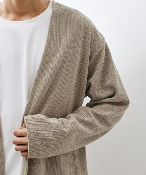 THE SHOP TK / ザ ショップ ティーケー カーディガン・ボレロ | 【セットでお買い得！】モールニットカーディガン＋長袖Tシャツ　洗濯機OK/吸水速乾・毛玉になりにくい（Tシャツのみ） | 詳細23