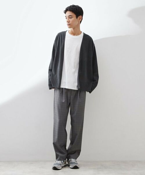 THE SHOP TK / ザ ショップ ティーケー カーディガン・ボレロ | 【セットでお買い得！】モールニットカーディガン＋長袖Tシャツ　洗濯機OK/吸水速乾・毛玉になりにくい（Tシャツのみ） | 詳細5