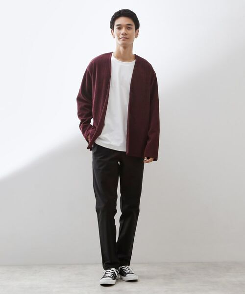 THE SHOP TK / ザ ショップ ティーケー カーディガン・ボレロ | 【セットでお買い得！】モールニットカーディガン＋長袖Tシャツ　洗濯機OK/吸水速乾・毛玉になりにくい（Tシャツのみ） | 詳細9