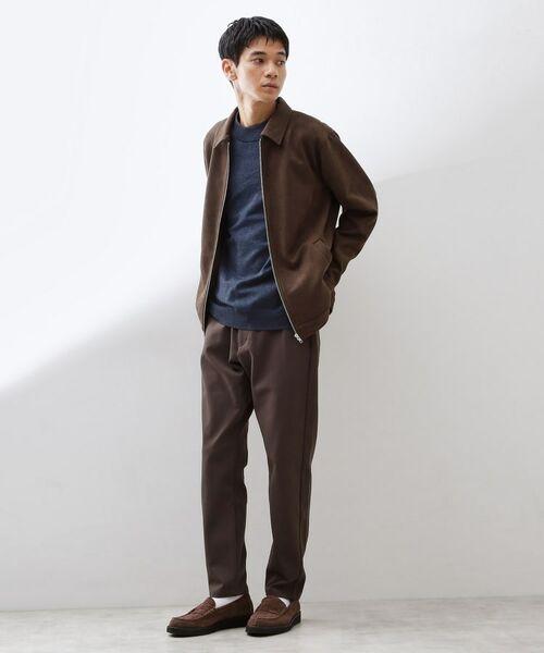 THE SHOP TK / ザ ショップ ティーケー レザーブルゾン・ジャケット | フェイクスエードジップブルゾン【手洗いOK】 | 詳細10