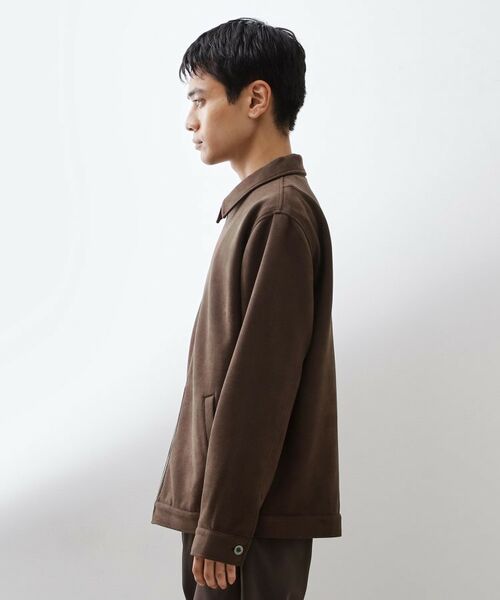 THE SHOP TK / ザ ショップ ティーケー レザーブルゾン・ジャケット | フェイクスエードジップブルゾン【手洗いOK】 | 詳細13