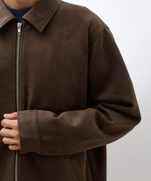 THE SHOP TK / ザ ショップ ティーケー レザーブルゾン・ジャケット | フェイクスエードジップブルゾン【手洗いOK】 | 詳細16