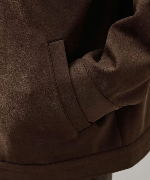 THE SHOP TK / ザ ショップ ティーケー レザーブルゾン・ジャケット | フェイクスエードジップブルゾン【手洗いOK】 | 詳細17