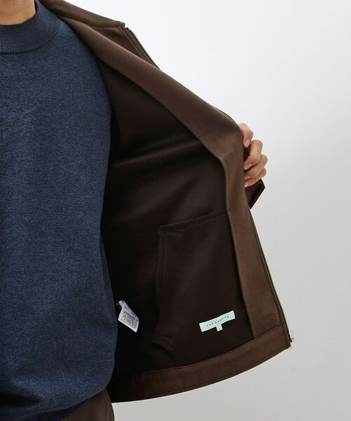 THE SHOP TK / ザ ショップ ティーケー レザーブルゾン・ジャケット | フェイクスエードジップブルゾン【手洗いOK】 | 詳細19
