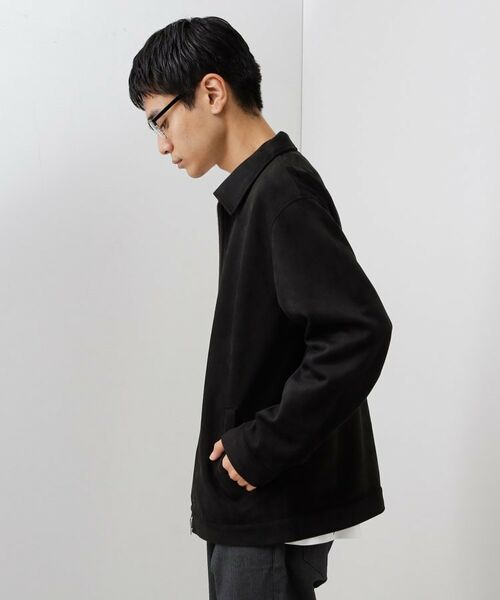 THE SHOP TK / ザ ショップ ティーケー レザーブルゾン・ジャケット | フェイクスエードジップブルゾン【手洗いOK】 | 詳細3