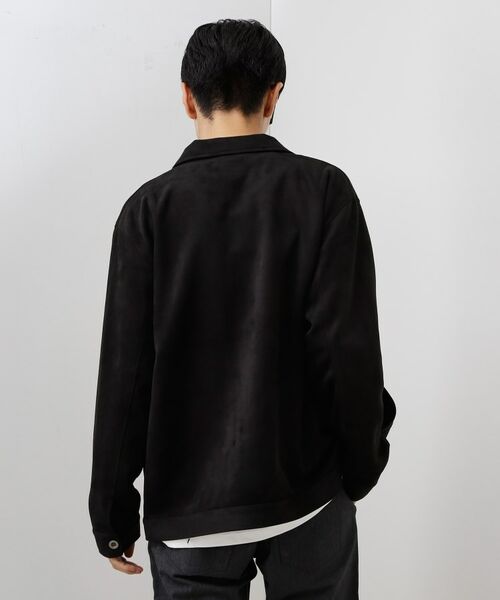 THE SHOP TK / ザ ショップ ティーケー レザーブルゾン・ジャケット | フェイクスエードジップブルゾン【手洗いOK】 | 詳細4