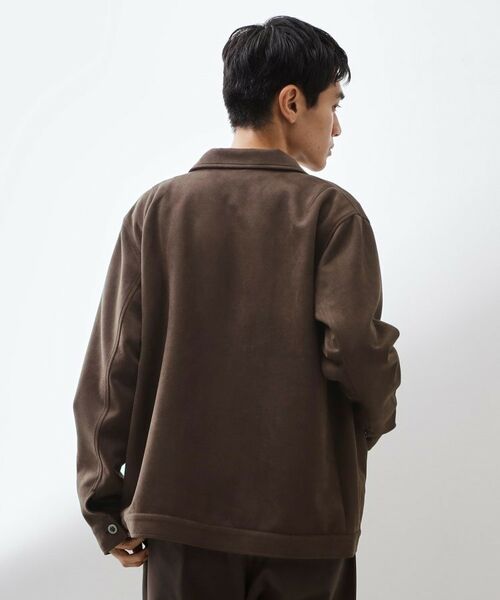 THE SHOP TK / ザ ショップ ティーケー レザーブルゾン・ジャケット | フェイクスエードジップブルゾン【手洗いOK】 | 詳細9