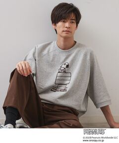 THE SHOP TK / ザ ショップ ティーケー カットソー | Peanuts スヌーピー 6分袖裏毛スウェット