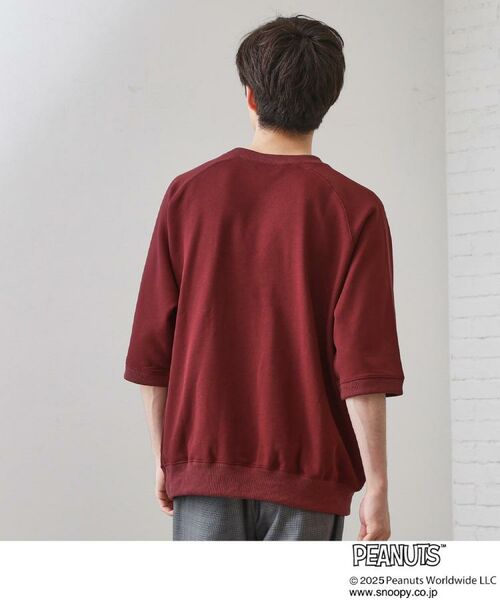 THE SHOP TK / ザ ショップ ティーケー カットソー | Peanuts スヌーピー 6分袖裏毛スウェット | 詳細9