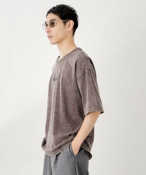 THE SHOP TK / ザ ショップ ティーケー Tシャツ | ヴィンテージライク フェード5分袖Tシャツ 【ビッグシルエット／洗濯機OK】 | 詳細5