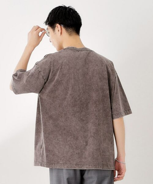 THE SHOP TK / ザ ショップ ティーケー Tシャツ | ヴィンテージライク フェード5分袖Tシャツ 【ビッグシルエット／洗濯機OK】 | 詳細6