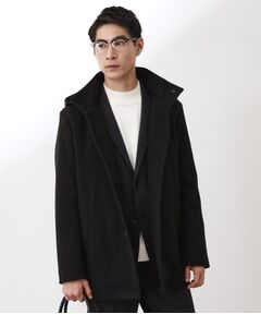 THE SHOP TK / ザ ショップ ティーケー その他アウター | ON/OFF対応 ウーリック スタンド メルトンコート　【洗濯機OK/フード取外し可】