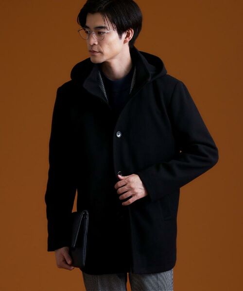 THE SHOP TK / ザ ショップ ティーケー その他アウター | ON/OFF対応 ウーリック スタンド メルトンコート 【洗濯機OK/フード取外し可】 | 詳細11