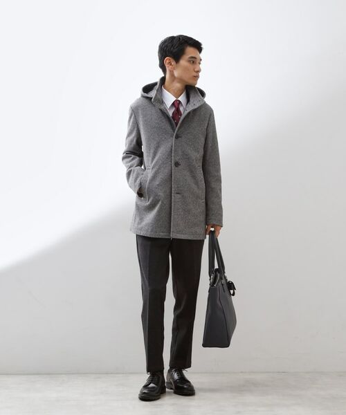 THE SHOP TK / ザ ショップ ティーケー その他アウター | ON/OFF対応 ウーリック スタンド メルトンコート 【洗濯機OK/フード取外し可】 | 詳細17