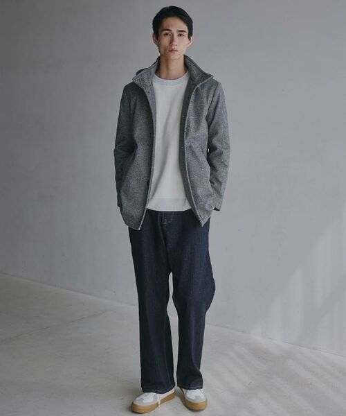 THE SHOP TK / ザ ショップ ティーケー その他アウター | ON/OFF対応 ウーリック スタンド メルトンコート 【洗濯機OK/フード取外し可】 | 詳細2