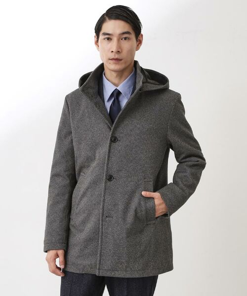 THE SHOP TK / ザ ショップ ティーケー その他アウター | ON/OFF対応 ウーリック スタンド メルトンコート 【洗濯機OK/フード取外し可】 | 詳細26