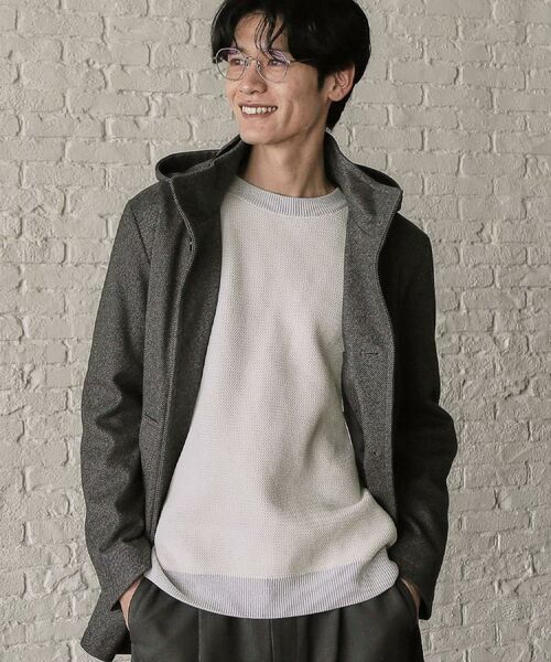 THE SHOP TK / ザ ショップ ティーケー その他アウター | ON/OFF対応 ウーリック スタンド メルトンコート 【洗濯機OK/フード取外し可】 | 詳細3