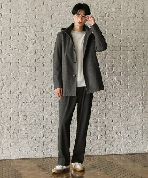 THE SHOP TK / ザ ショップ ティーケー その他アウター | ON/OFF対応 ウーリック スタンド メルトンコート 【洗濯機OK/フード取外し可】 | 詳細4