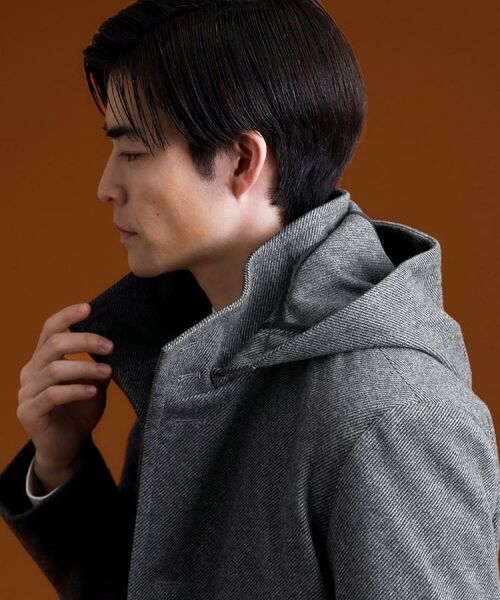 THE SHOP TK / ザ ショップ ティーケー その他アウター | ON/OFF対応 ウーリック スタンド メルトンコート 【洗濯機OK/フード取外し可】 | 詳細6