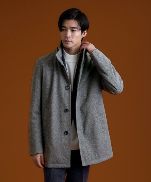 THE SHOP TK / ザ ショップ ティーケー その他アウター | ON/OFF対応 ウーリック スタンド メルトンコート 【洗濯機OK/フード取外し可】 | 詳細8
