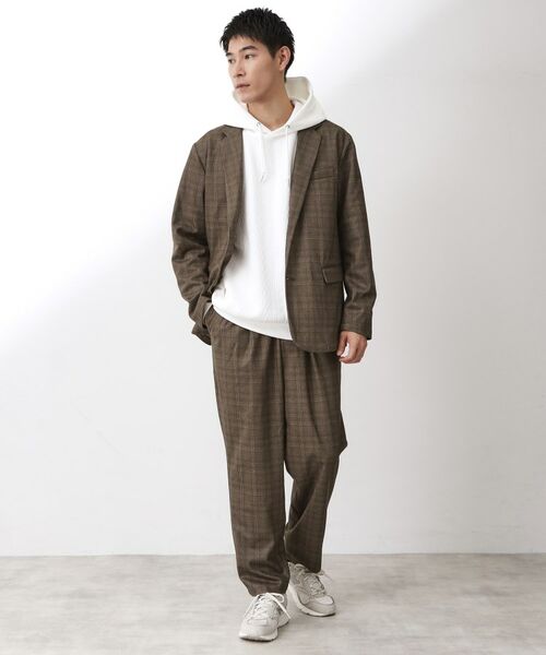 THE SHOP TK / ザ ショップ ティーケー パンツ | ホームスパンジャージイージーパンツ【セットアップ可/洗濯機OK】 | 詳細10