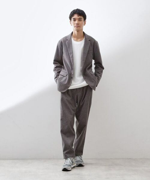 THE SHOP TK / ザ ショップ ティーケー パンツ | ホームスパンジャージイージーパンツ【セットアップ可/洗濯機OK】 | 詳細12