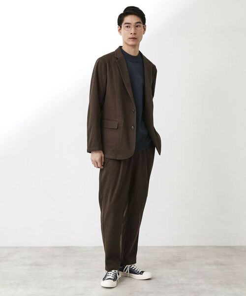 THE SHOP TK / ザ ショップ ティーケー パンツ | ホームスパンジャージイージーパンツ【セットアップ可/洗濯機OK】 | 詳細15