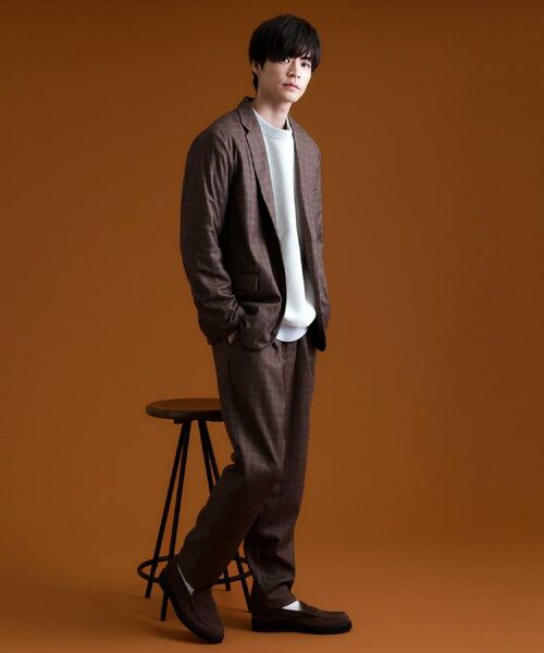 THE SHOP TK / ザ ショップ ティーケー パンツ | ホームスパンジャージイージーパンツ【セットアップ可/洗濯機OK】 | 詳細2