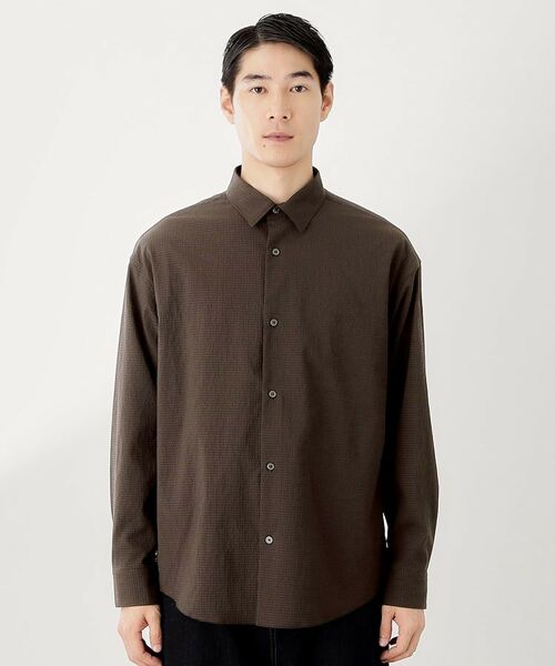 THE SHOP TK / ザ ショップ ティーケー シャツ・ブラウス | シアサッカー長袖シャツ 【軽量/吸水速乾/イージーケア/洗濯機OK】 | 詳細11