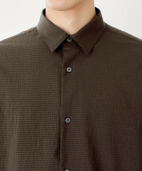 THE SHOP TK / ザ ショップ ティーケー シャツ・ブラウス | シアサッカー長袖シャツ 【軽量/吸水速乾/イージーケア/洗濯機OK】 | 詳細14