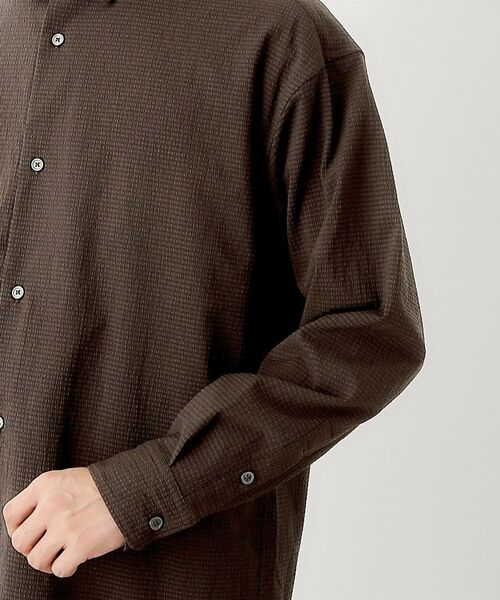 THE SHOP TK / ザ ショップ ティーケー シャツ・ブラウス | シアサッカー長袖シャツ 【軽量/吸水速乾/イージーケア/洗濯機OK】 | 詳細15