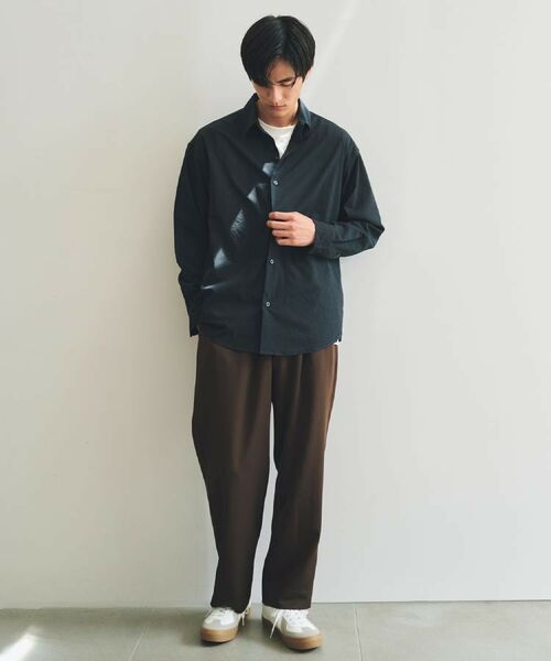 THE SHOP TK / ザ ショップ ティーケー シャツ・ブラウス | シアサッカー長袖シャツ 【軽量/吸水速乾/イージーケア/洗濯機OK】 | 詳細2