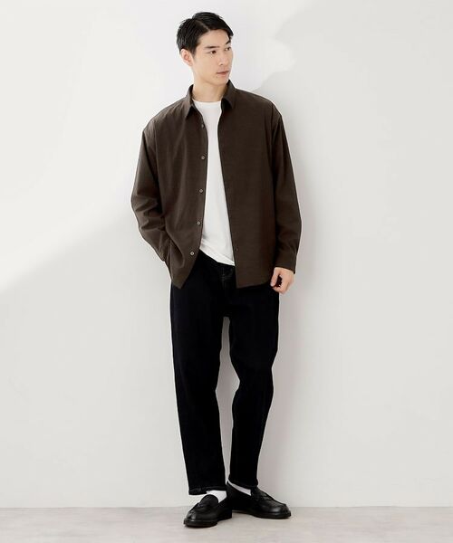 THE SHOP TK / ザ ショップ ティーケー シャツ・ブラウス | シアサッカー長袖シャツ 【軽量/吸水速乾/イージーケア/洗濯機OK】 | 詳細5