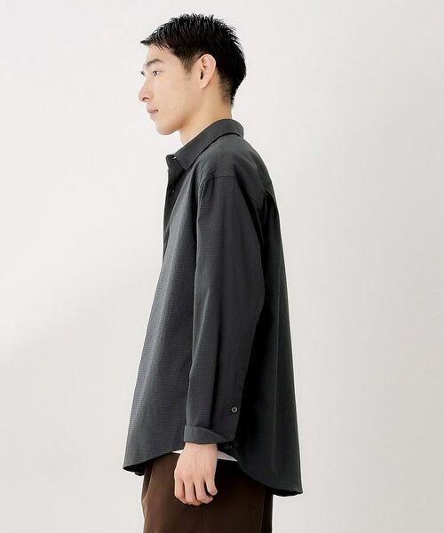 THE SHOP TK / ザ ショップ ティーケー シャツ・ブラウス | シアサッカー長袖シャツ 【軽量/吸水速乾/イージーケア/洗濯機OK】 | 詳細7