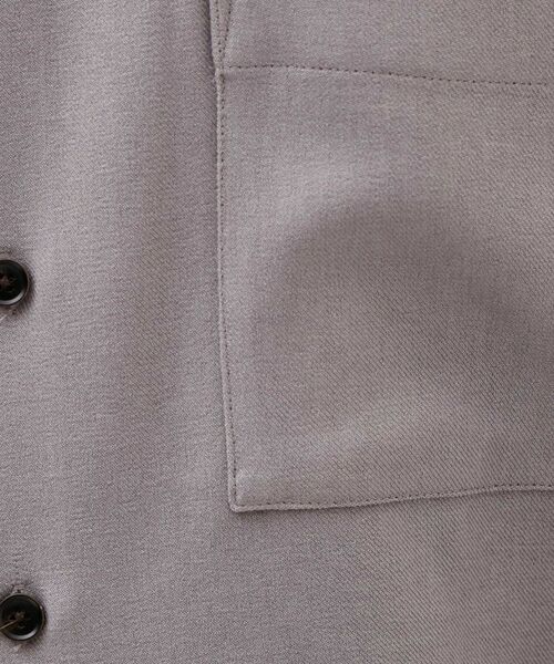 THE SHOP TK / ザ ショップ ティーケー シャツ・ブラウス | 【大人のきれいめカジュアルに】ウールライク長袖シャツ 洗濯機OK | 詳細9