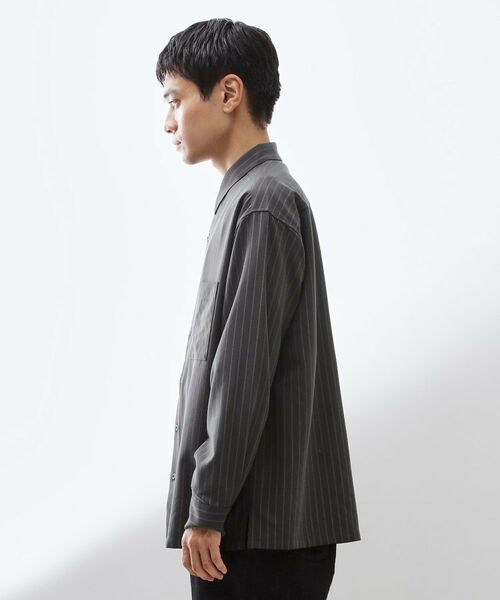 THE SHOP TK / ザ ショップ ティーケー シャツ・ブラウス | ダブルポケットストライプ長袖シャツ 【洗濯機OK】 | 詳細10