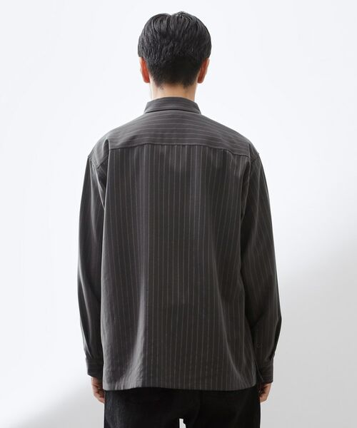 THE SHOP TK / ザ ショップ ティーケー シャツ・ブラウス | ダブルポケットストライプ長袖シャツ 【洗濯機OK】 | 詳細11