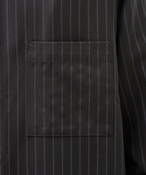 THE SHOP TK / ザ ショップ ティーケー シャツ・ブラウス | ダブルポケットストライプ長袖シャツ 【洗濯機OK】 | 詳細13