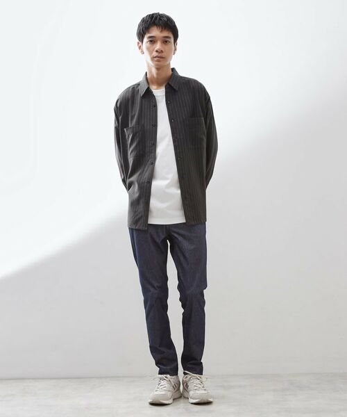 THE SHOP TK / ザ ショップ ティーケー シャツ・ブラウス | ダブルポケットストライプ長袖シャツ 【洗濯機OK】 | 詳細7