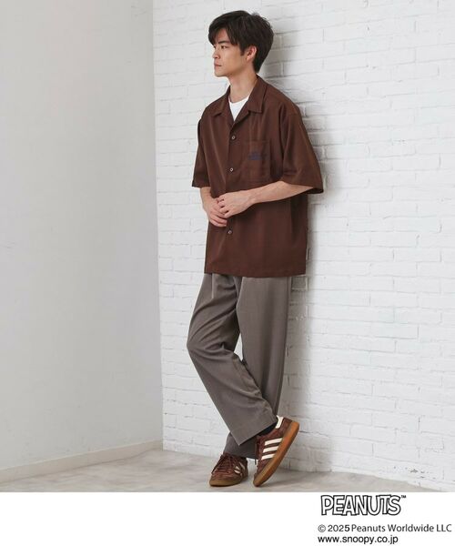 THE SHOP TK / ザ ショップ ティーケー シャツ・ブラウス | Peanuts スヌーピー 5分袖シャツ | 詳細5