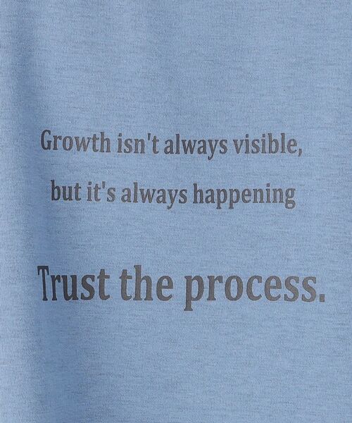 THE SHOP TK / ザ ショップ ティーケー Tシャツ | 配色刺繍6分袖Tシャツ 【ビッグシルエット/洗濯機OK】 | 詳細10