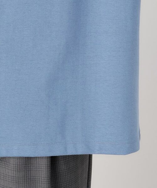 THE SHOP TK / ザ ショップ ティーケー Tシャツ | 配色刺繍6分袖Tシャツ 【ビッグシルエット/洗濯機OK】 | 詳細16