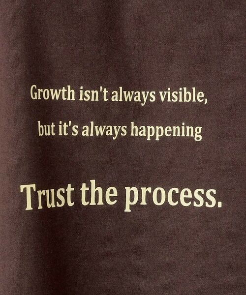 THE SHOP TK / ザ ショップ ティーケー Tシャツ | 配色刺繍6分袖Tシャツ 【ビッグシルエット/洗濯機OK】 | 詳細5