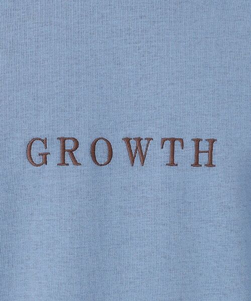 THE SHOP TK / ザ ショップ ティーケー Tシャツ | 配色刺繍6分袖Tシャツ 【ビッグシルエット/洗濯機OK】 | 詳細9
