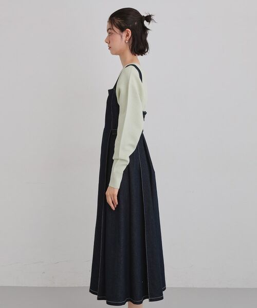 THE SHOP TK / ザ ショップ ティーケー ロング・マキシ丈ワンピース | デニムステッチジャンスカ | 詳細10