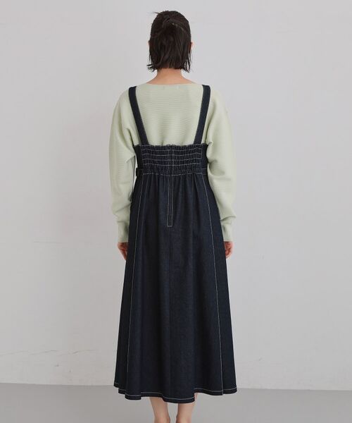 THE SHOP TK / ザ ショップ ティーケー ロング・マキシ丈ワンピース | デニムステッチジャンスカ | 詳細11