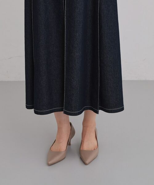 THE SHOP TK / ザ ショップ ティーケー ロング・マキシ丈ワンピース | デニムステッチジャンスカ | 詳細16