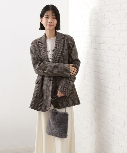 THE SHOP TK / ザ ショップ ティーケー ショルダーバッグ | フェイクファーショルダーミニバッグ | 詳細2