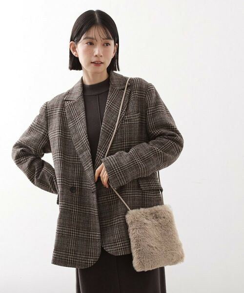 THE SHOP TK / ザ ショップ ティーケー ショルダーバッグ | フェイクファーショルダーミニバッグ | 詳細3