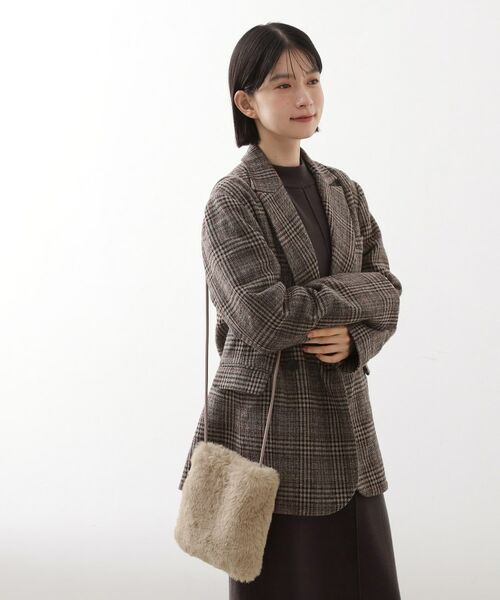 THE SHOP TK / ザ ショップ ティーケー ショルダーバッグ | フェイクファーショルダーミニバッグ | 詳細4